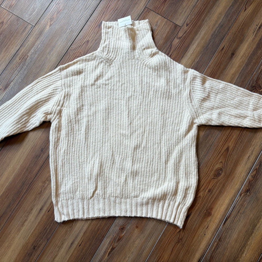 American Eagle Outfitters Soft Cream Turtleneck Sweater